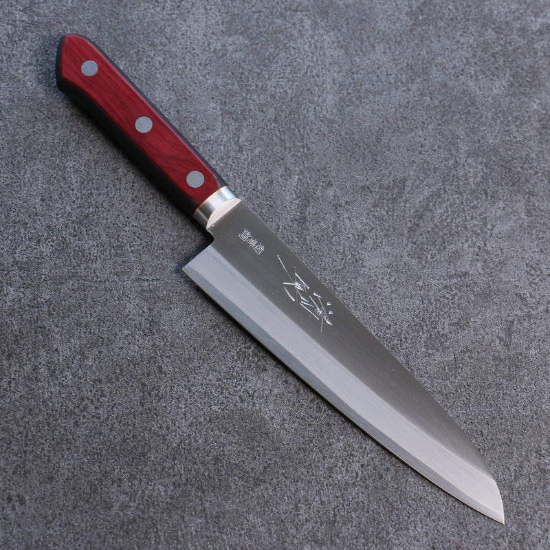 Seisuke Blue Super Migaki Finished Gyuto  180mm Red and Black Pakka wood Handle - Japannywholesale