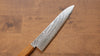 Kajin Cobalt Special Steel Damascus Gyuto  210mm Burnt Oak (Mehakkaku) Handle - Japannywholesale