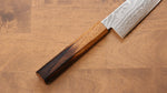 Kajin Cobalt Special Steel Damascus Gyuto  210mm Burnt Oak (Mehakkaku) Handle - Japannywholesale