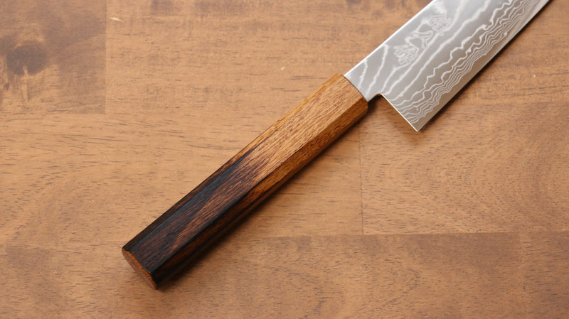 Kajin Cobalt Special Steel Damascus Gyuto  210mm Burnt Oak (Mehakkaku) Handle - Japannywholesale