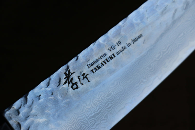 Sakai Takayuki Nanairo VG10 33 Layer Santoku  180mm ABS resin(Retro wood grain) Handle - Japannywholesale