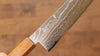 Kajin Cobalt Special Steel Damascus Gyuto  210mm Burnt Oak (Mehakkaku) Handle - Japannywholesale