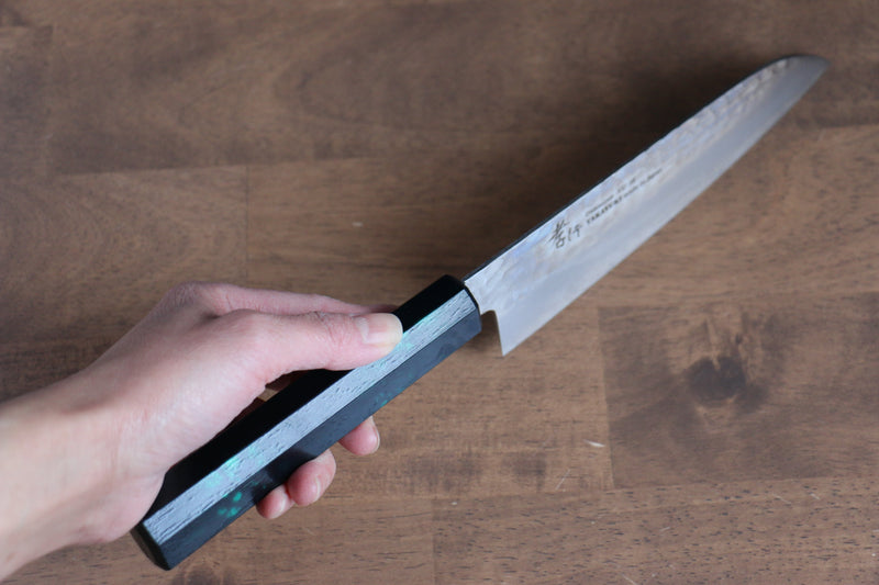 Sakai Takayuki Nanairo VG10 33 Layer Santoku  180mm ABS resin(Green tortoiseshell) Handle - Japannywholesale