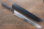 Sakai Takayuki Genbu Honyaki White Steel No.2 Sakimaru Yanagiba  300mm Ebony with Ring Handle with Sheath - Japannywholesale