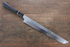 Sakai Takayuki Genbu Honyaki White Steel No.2 Sakimaru Yanagiba  300mm Ebony with Ring Handle with Sheath - Japannywholesale