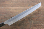 Sakai Takayuki Genbu Honyaki White Steel No.2 Sakimaru Yanagiba  300mm Ebony with Ring Handle with Sheath - Japannywholesale