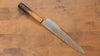 Kajin Cobalt Special Steel Damascus Gyuto  240mm Burnt Oak (Mehakkaku) Handle - Japannywholesale