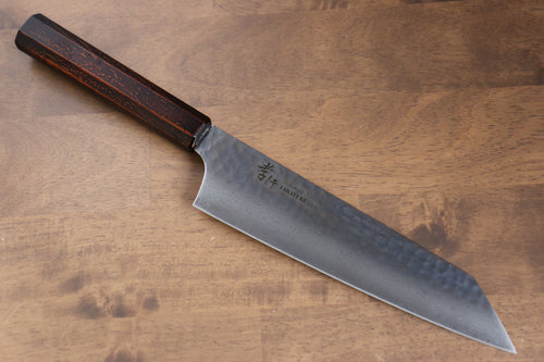 Sakai Takayuki Nanairo VG10 33 Layer Kengata Gyuto  190mm ABS resin(Retro wood grain) Handle - Japannywholesale