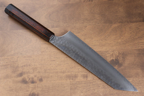 Sakai Takayuki Nanairo VG10 33 Layer Kengata Gyuto  190mm ABS resin(Retro wood grain) Handle - Japannywholesale