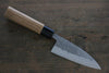 Seisuke Blue Steel No.2 Nashiji Ajikiri  105mm Chestnut Handle - Japannywholesale