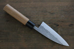 Seisuke Blue Steel No.2 Nashiji Ajikiri  105mm Chestnut Handle - Japannywholesale