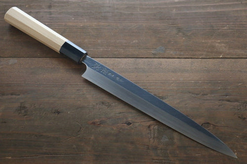 Sukenari Blue Steel No.2 Hongasumi Yanagiba Japanese Knife Magnolia Handle - Japannywholesale