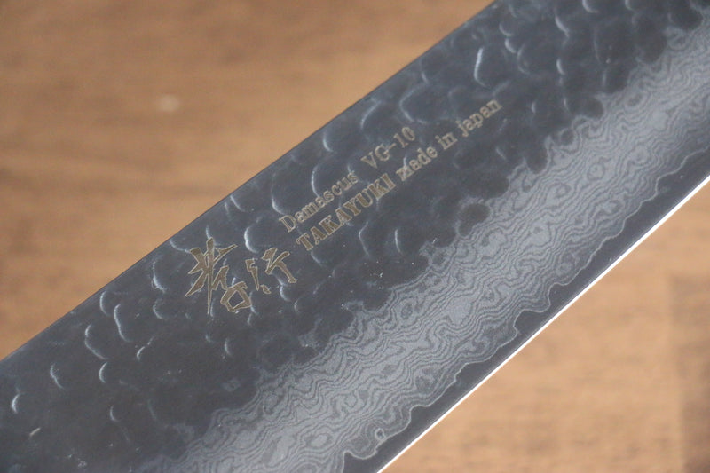 Sakai Takayuki Nanairo VG10 33 Layer Kengata Gyuto  190mm ABS resin(Green tortoiseshell) Handle - Japannywholesale