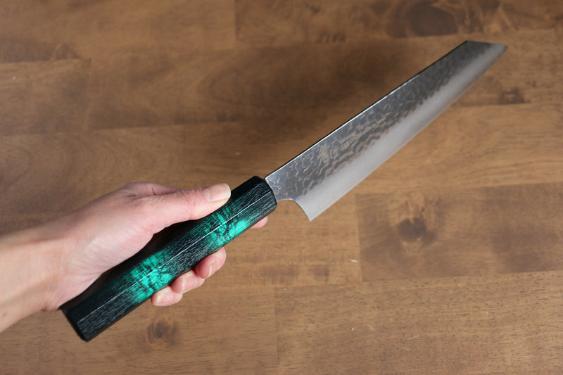 Sakai Takayuki Nanairo VG10 33 Layer Kengata Gyuto  190mm ABS resin(Green tortoiseshell) Handle - Japannywholesale