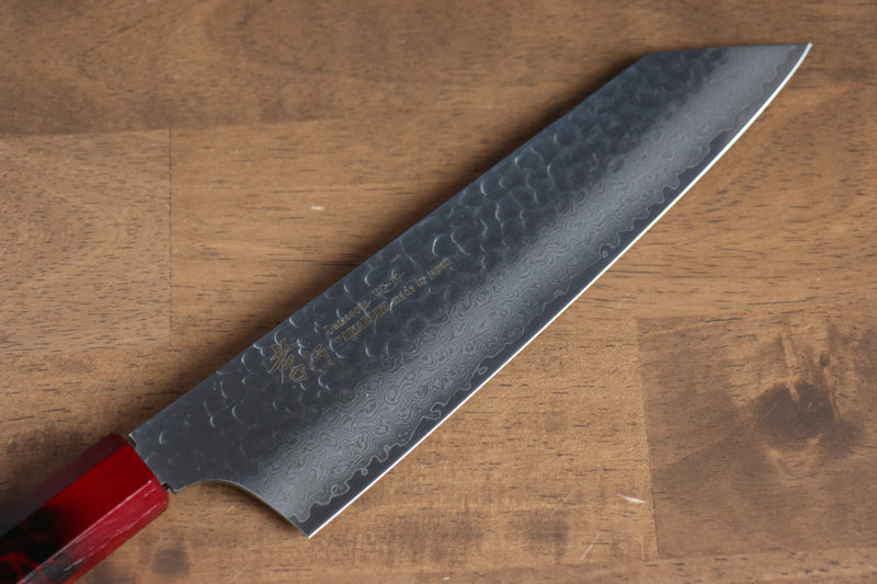 Sakai Takayuki Nanairo VG10 33 Layer Kengata Gyuto  190mm ABS resin(Red tortoiseshell) Handle - Japannywholesale