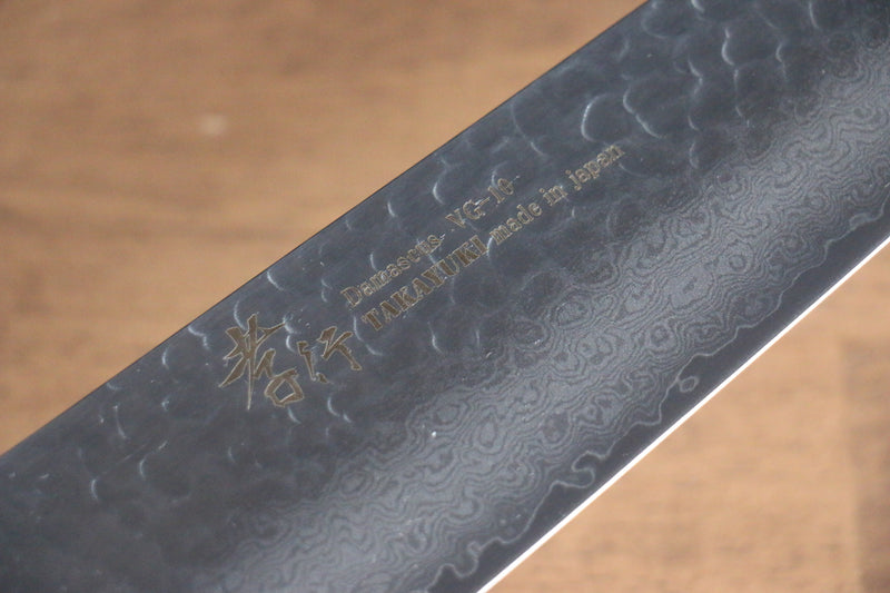 Sakai Takayuki Nanairo VG10 33 Layer Kengata Gyuto  190mm ABS resin(Red tortoiseshell) Handle - Japannywholesale