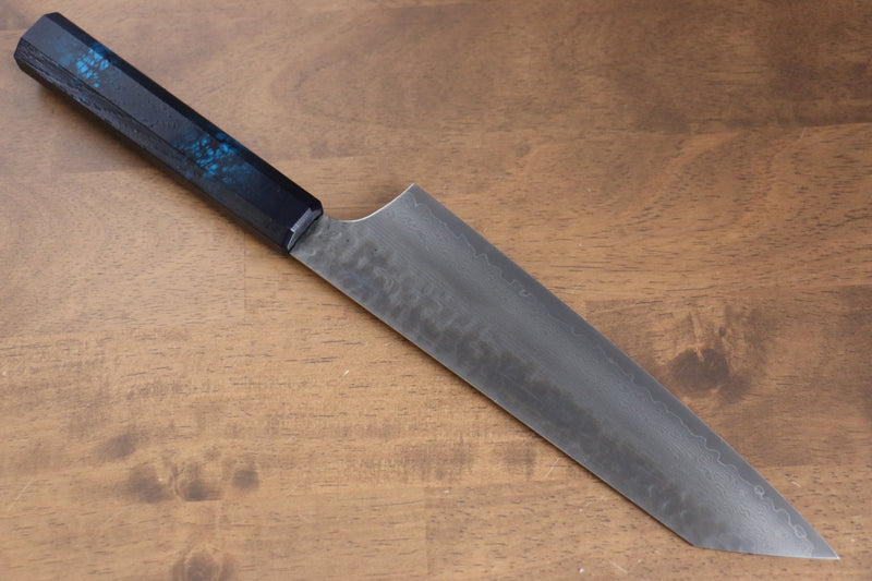 Sakai Takayuki Nanairo VG10 33 Layer Kengata Gyuto  190mm ABS resin(Turquoise tortoiseshell) Handle - Japannywholesale