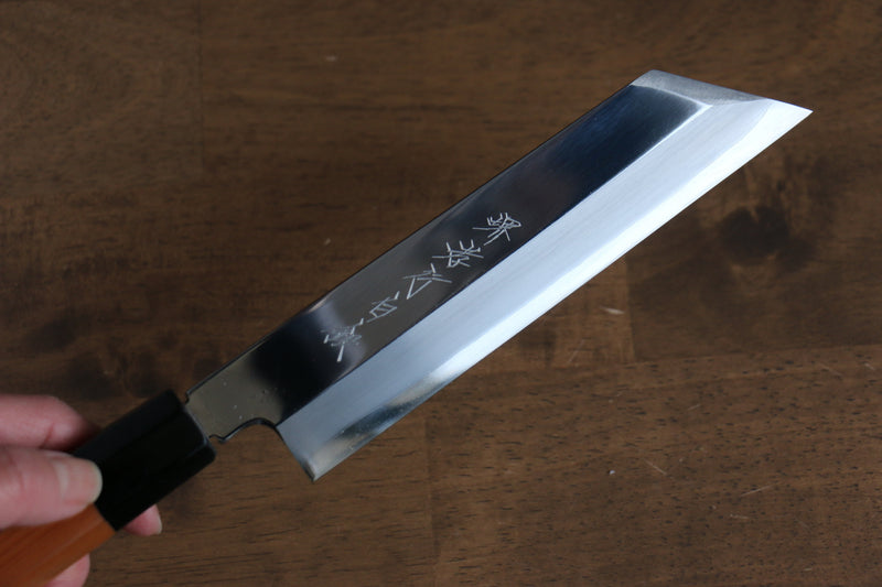 Sakai Takayuki Hakugin INOX Mirrored Finish Mukimono  180mm Yew tree Handle - Japannywholesale