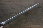 Seisuke VG10 17 Layer Damascus sujihiki  240mm Mahogany Handle - Japannywholesale