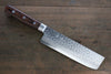 Seisuke VG10 17 Layer Damascus Nakiri  165mm Mahogany Handle - Japannywholesale