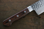 Seisuke VG10 17 Layer Damascus Nakiri  165mm Mahogany Handle - Japannywholesale