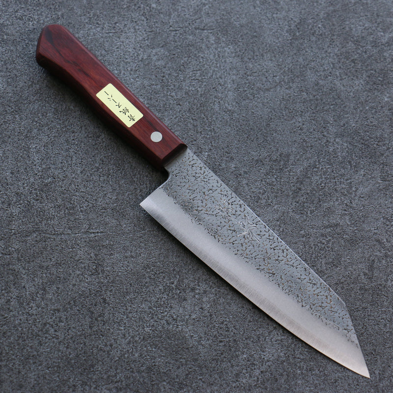 Seisuke Blue Super Hammered Bunka  165mm Red Pakka wood Handle - Japannywholesale