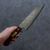 Seisuke Blue Super Hammered Bunka  165mm Red Pakka wood Handle - Japannywholesale