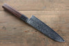 Seisuke AUS10 Damascus Santoku  180mm Shitan Handle - Japannywholesale