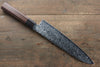 Seisuke AUS10 Damascus Gyuto  210mm Shitan Handle - Japannywholesale