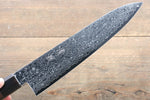 Seisuke AUS10 Damascus Gyuto  210mm Shitan Handle - Japannywholesale