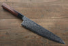 Seisuke AUS10 Damascus Gyuto  240mm Shitan Handle - Japannywholesale