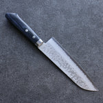 Kunihira Sairyu VG10 Damascus Santoku  170mm Navy blue Pakka wood Handle - Japannywholesale