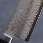 Kunihira Sairyu VG10 Damascus Santoku  170mm Navy blue Pakka wood Handle - Japannywholesale