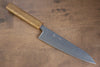 Seisuke Tsukikage AUS10 Migaki Finished Hammered Damascus Gyuto  180mm Oak Handle - Japannywholesale