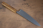 Seisuke Tsukikage AUS10 Migaki Finished Hammered Damascus Gyuto  180mm Oak Handle - Japannywholesale