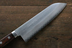 Kunihira VG1 Migaki Finished Santoku  170mm Mahogany Handle - Japannywholesale