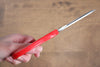 Stainless Steel Kitchen Scissors  Red Plastic Handle - Japannywholesale