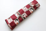 Japanese Style Knife Roll Akakabuki-Ura-Akakasuri 4 Pockets - Japannywholesale