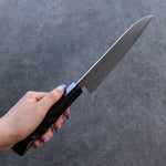 Seisuke VG10 Damascus Santoku  180mm Fuji Lacquered Handle - Japannywholesale