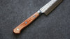 Takamura Knives Chromax Steel Hammered Petty-Utility  130mm Brown Pakka wood Handle - Japannywholesale