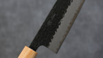 Seisuke Shitan Blue Super Hammered Kurouchi Gyuto  240mm Shitan Handle - Japannywholesale