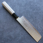 Misuzu AUS10 Damascus Migaki Finished Nakiri  165mm Magnolia Handle - Japannywholesale