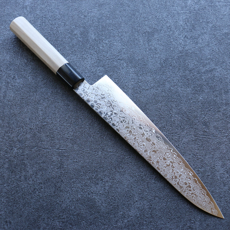 Misuzu AUS10 Damascus Migaki Finished Gyuto  240mm Magnolia Handle - Japannywholesale