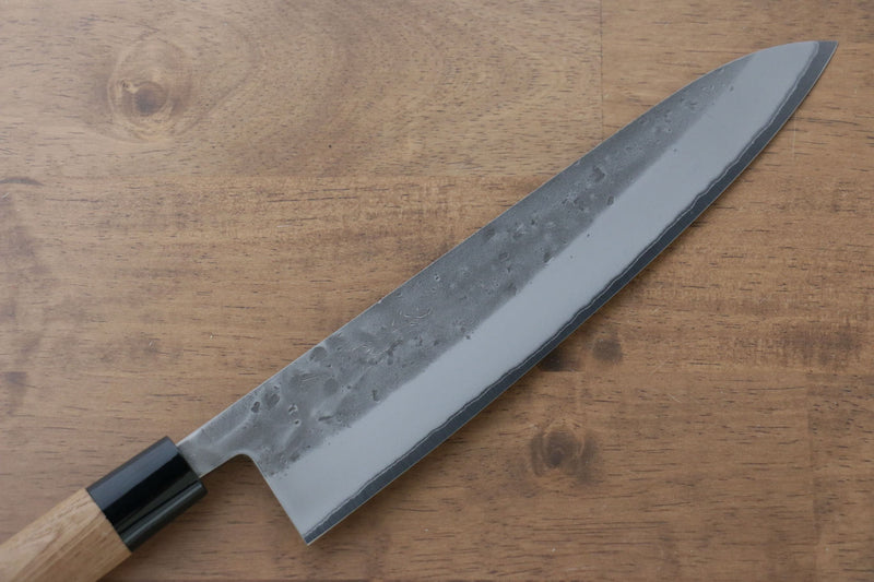 Seisuke Blue Steel No.2 Nashiji Gyuto  240mm Chestnut Handle - Japannywholesale