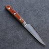 Sakai Takayuki VG5 Hammered Petty-Utility  90mm Brown Pakka wood Handle - Japannywholesale