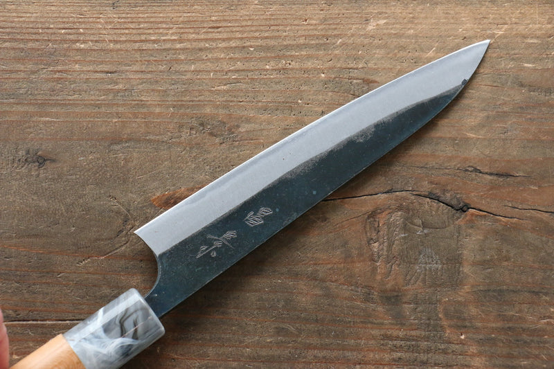 Masakage Masakage Mizu Blue Steel No.2 Black Finished Petty-Utility  150mm with American Cherry Handle - Japannywholesale