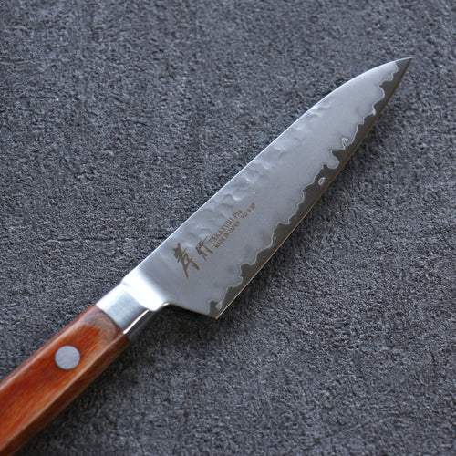 Sakai Takayuki VG5 Hammered Petty-Utility  90mm Brown Pakka wood Handle - Japannywholesale