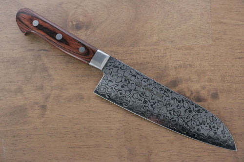 Sakai Takayuki VG10 17 Layer Damascus Mirrored Finish Santoku  165mm - Japannywholesale