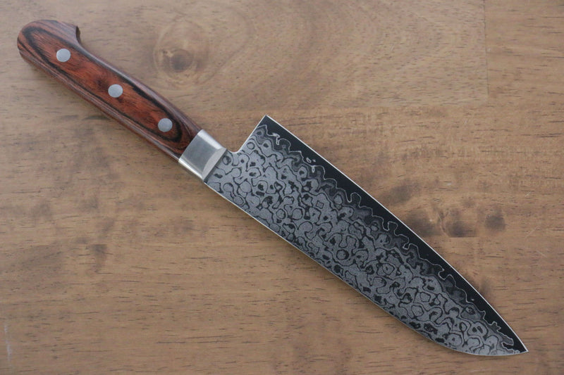 Sakai Takayuki VG10 17 Layer Damascus Mirrored Finish Santoku  165mm - Japannywholesale