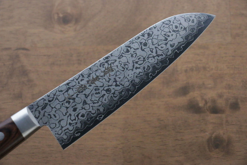 Sakai Takayuki VG10 17 Layer Damascus Mirrored Finish Santoku  165mm - Japannywholesale